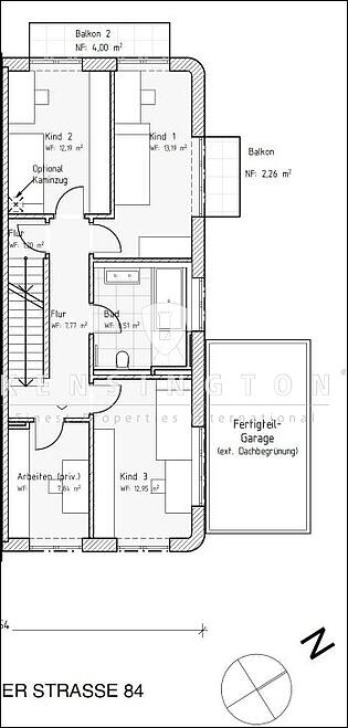 Grundriss Obergeschoss